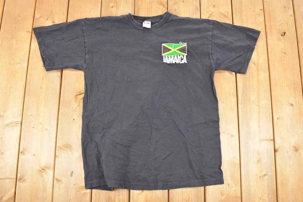 Vintage 1990s Jamaica One Love Souvenir T-Shirt Men's L