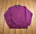 Vintage 1990s Hanes Premium Double Crewneck Sweatshirt Made In USA