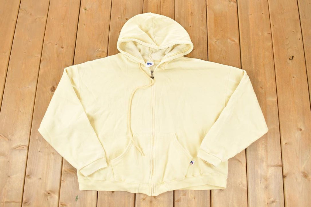 Vintage 1990s Russell Athletics Women's Full Zip Hoodie Sweatshirt Women's L