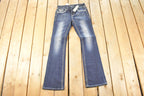 Vintage Deadstock Y2K Grace LA Bedazzled Low Rise Jeans Women's Size 27 x 32