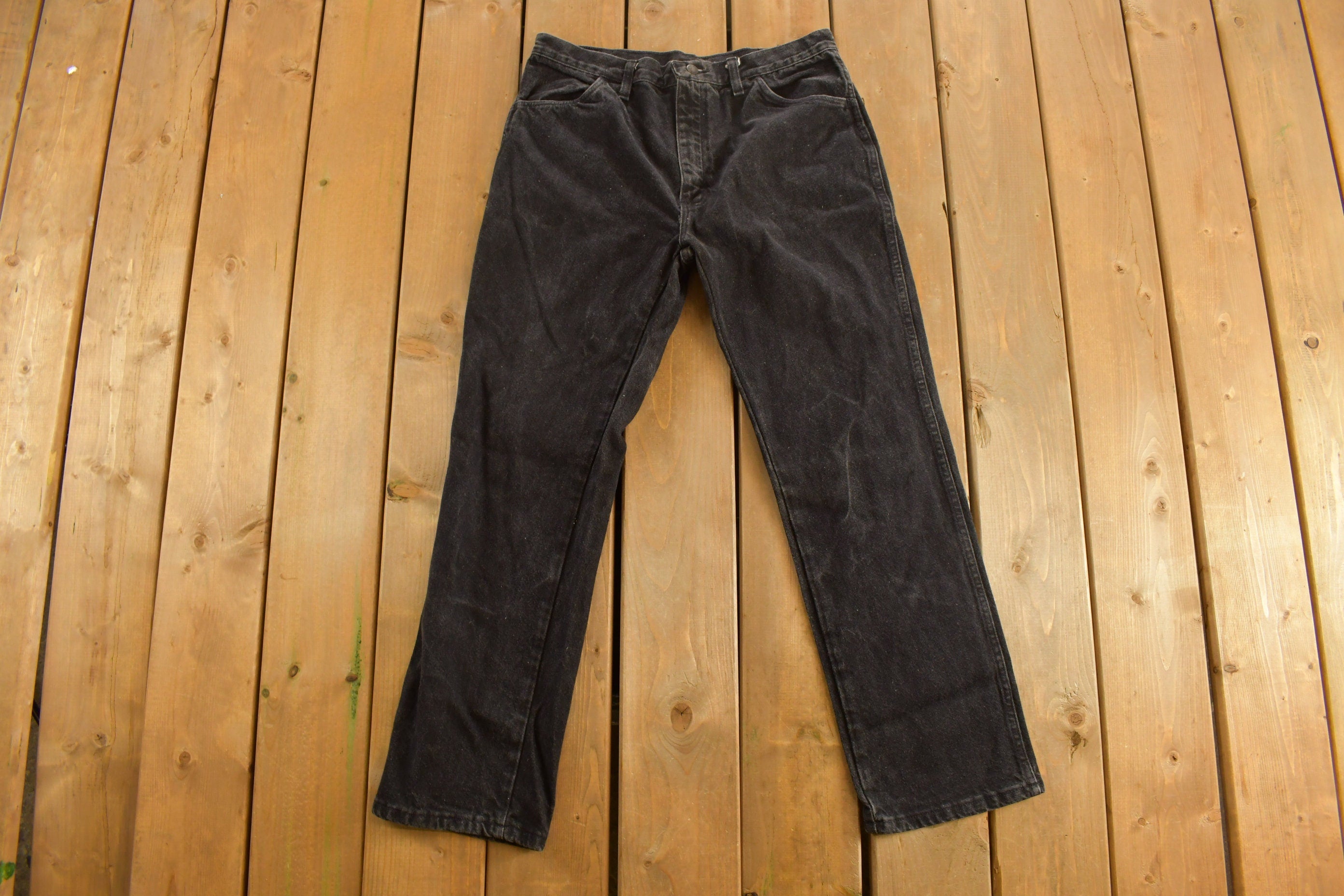 Vintage 1990s Rustler Black Wash Jeans Size 33 x 29