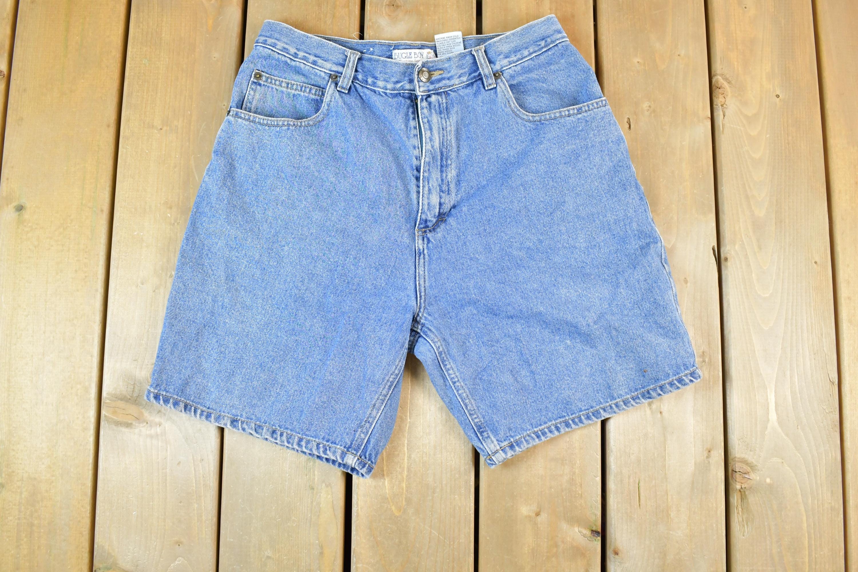 Vintage 1990s Bugle Boy Denim Jean Shorts size 30 x 6