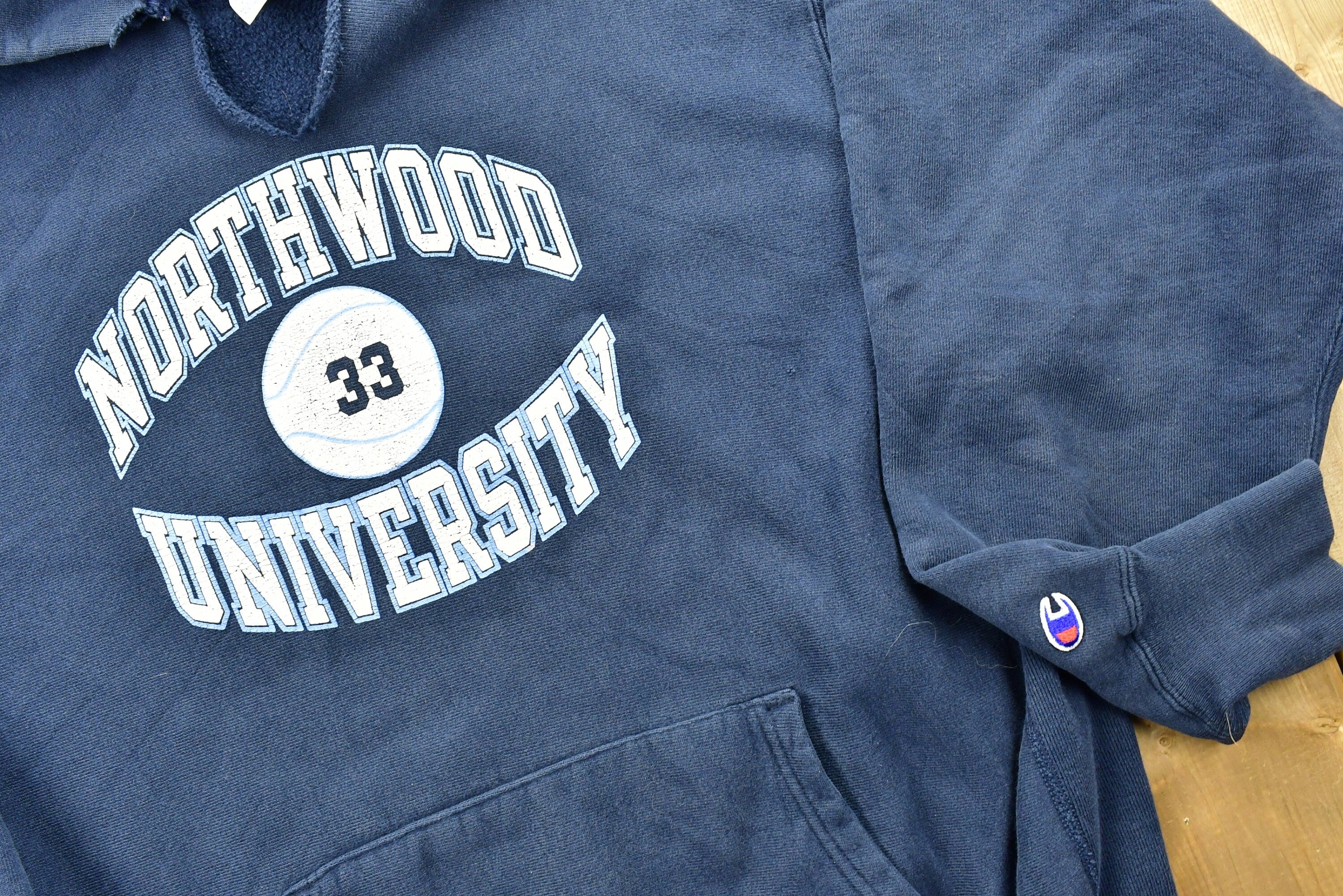 Vintage 1990s Northwood University Champion Reverse Weave Hoodie