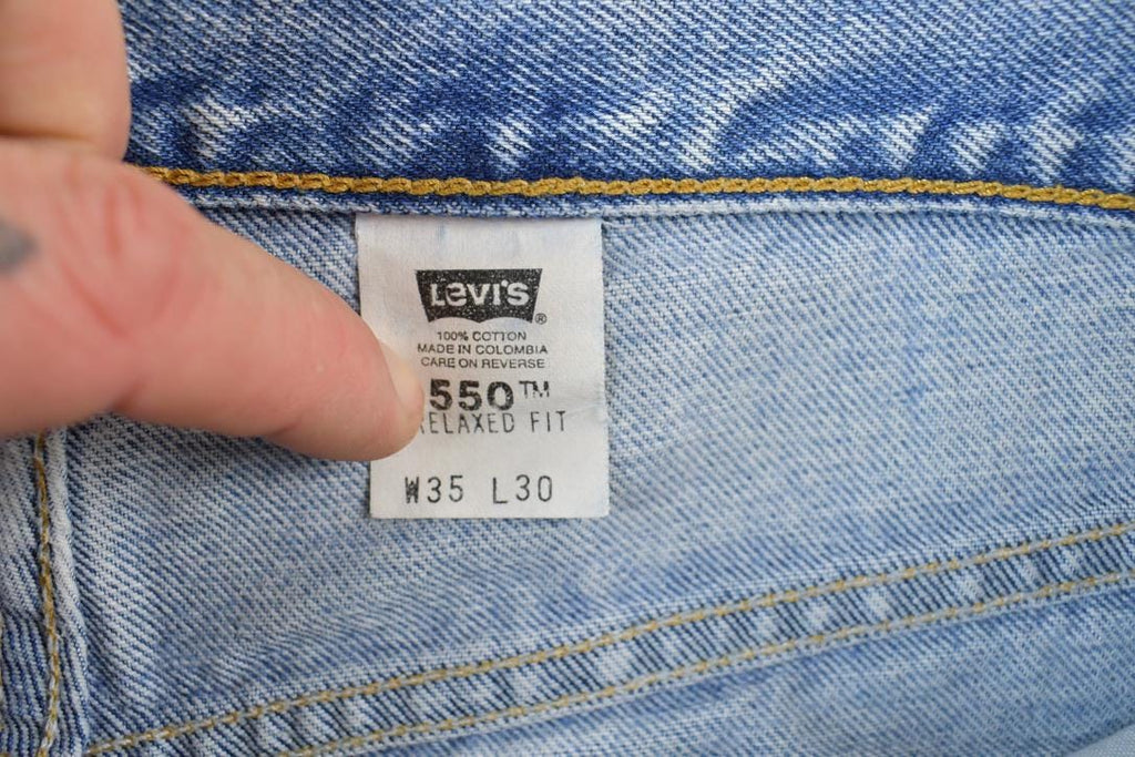 Vintage 1990s Levi Strauss Red Tab Denim Jeans Size 35 x 30