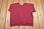 Vintage 1990s Ripped Sleeves Horse Crewneck Sweatshirt