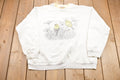 Vintage 1990s Simply Basic Double Collar Bird Graphic Crewneck Sweatshirt