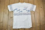Vintage 1990s Art Unlimited Muir Woods Wolf Theme Graphic T-Shirt