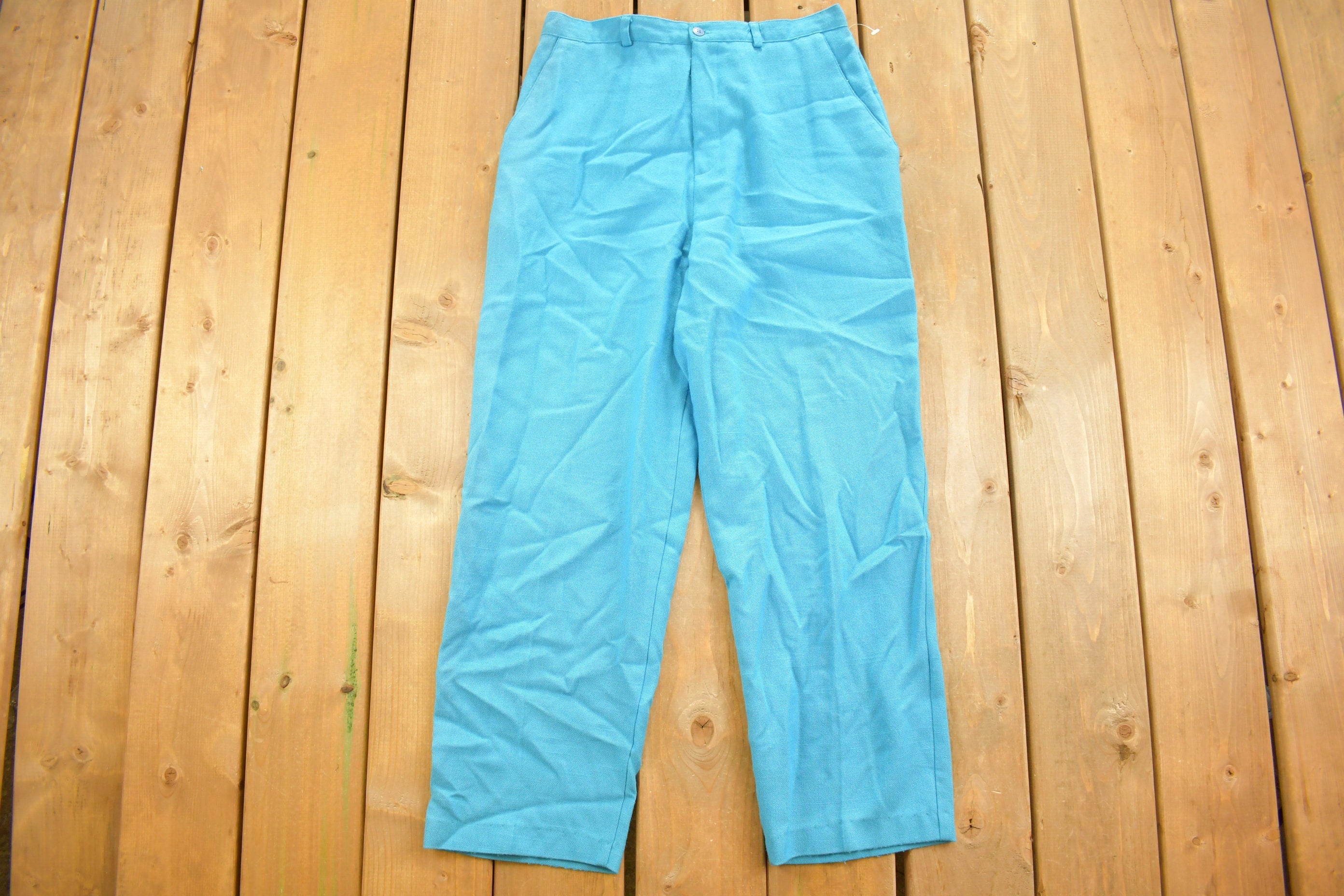 Vintage 1990's Blue Orvis Summer Pants 30-32 x 27.5