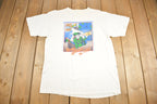 Vintage 1997 Christopher Columbus Celebrate 500 Years Of Tradition Graphic T Shirt Tultex