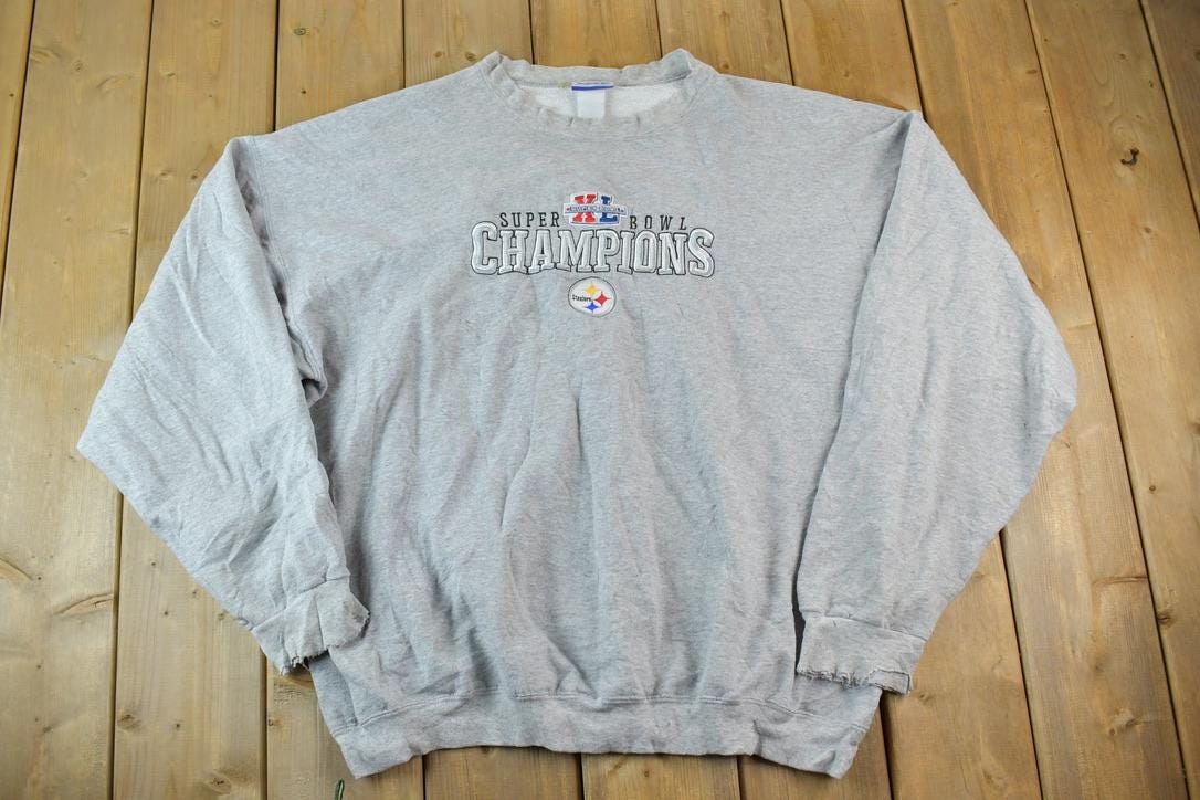 Vintage 1990s Pittsburgh Steelers Superbowl Champions NFL Crewneck Sweatshirt