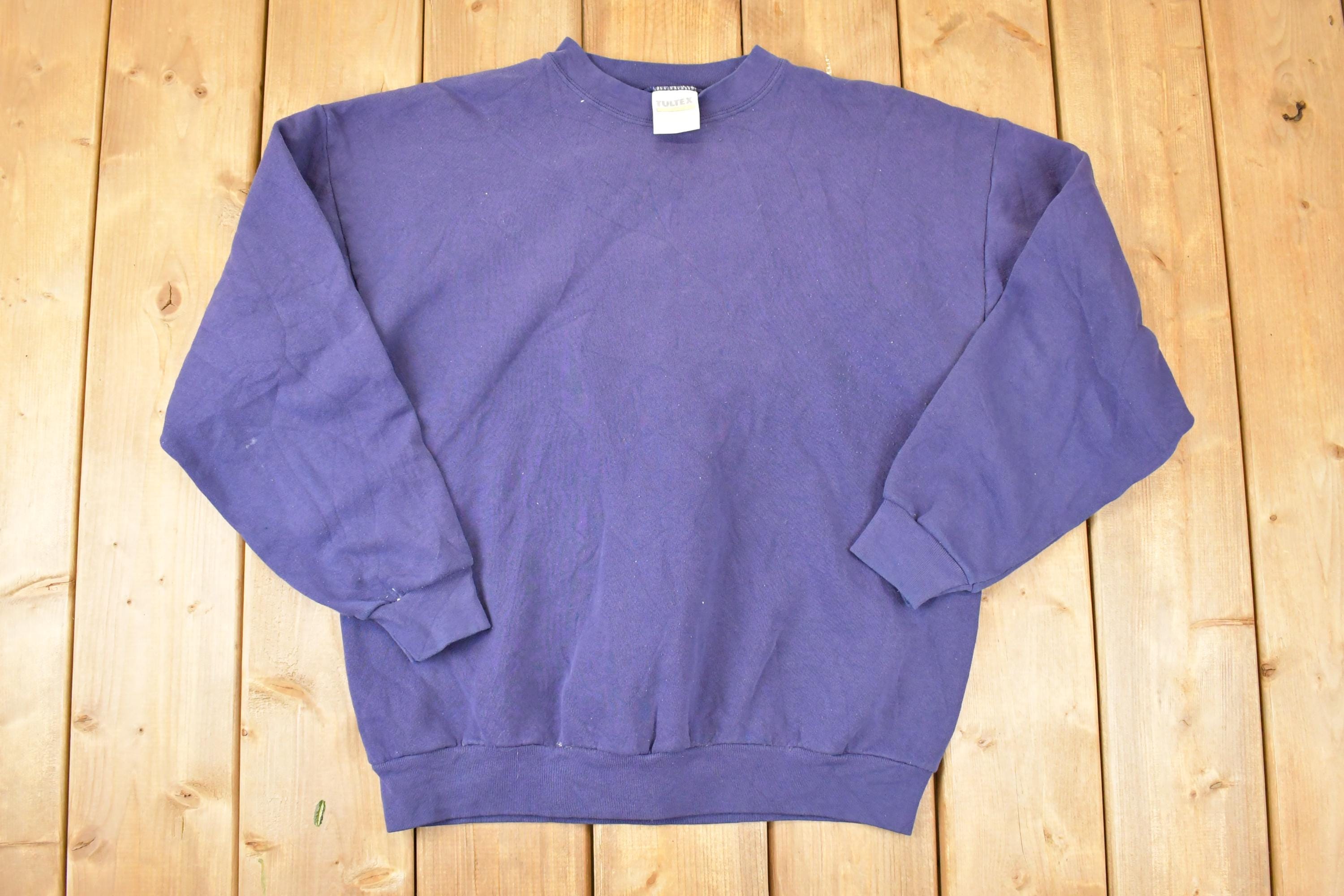 Vintage 1990s Tultex Blank Crewneck Sweatshirt Men's L