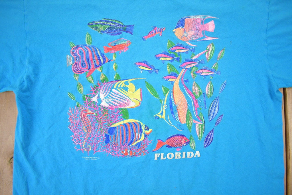 Vintage 1990s Florida Aquarium Souvenir T Shirt