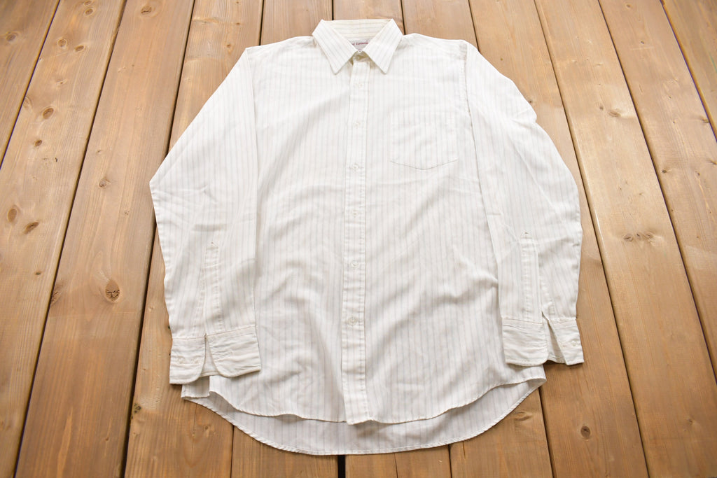 Vintage 1990s Saint Germain Button Up Dress Shirt