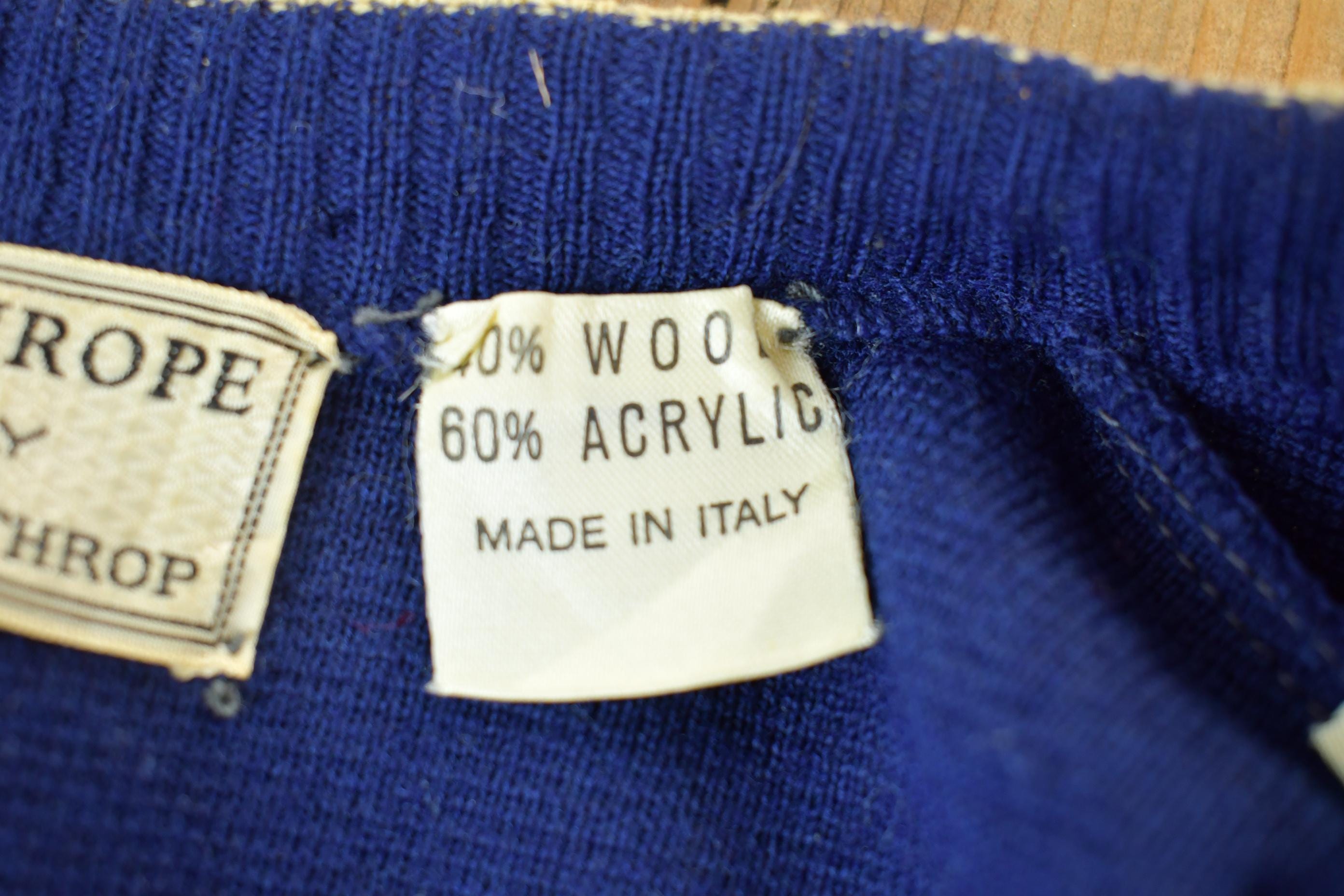 Vintage 1990s Woodward and Lothrop Knit V-Neck Sweater Vest