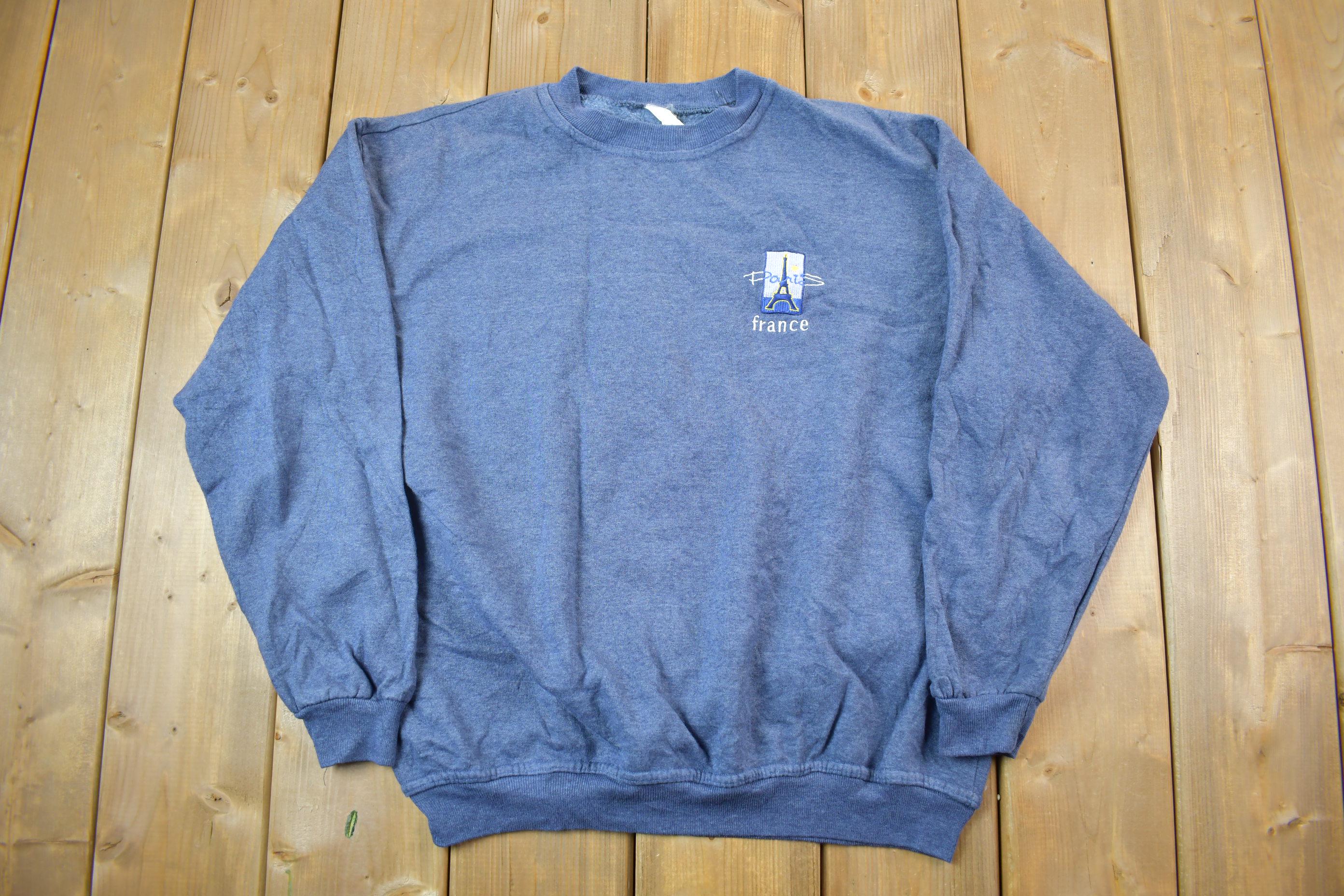 Vintage 1990s Paris France Crewneck Sweatshirt