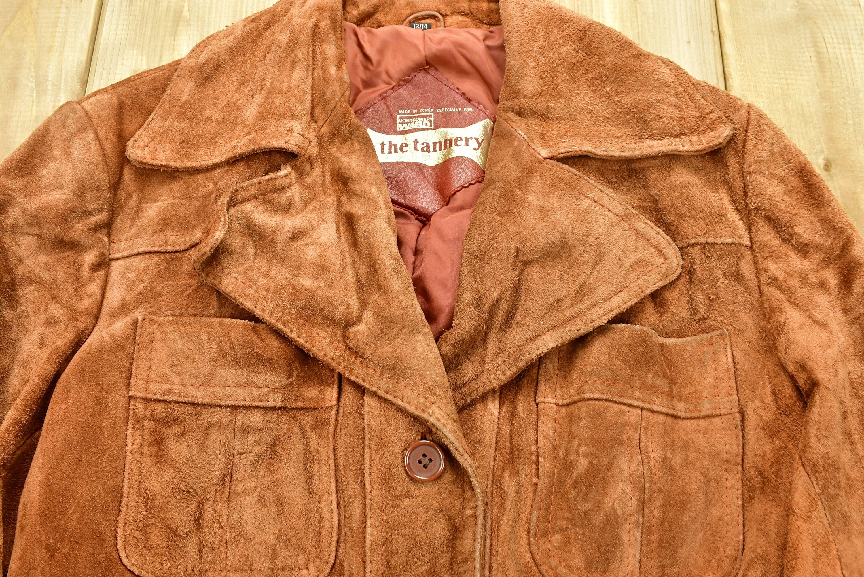 Vintage 1980s The Tannery Leather Suede Women's Jacket