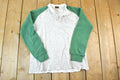 Vintage 1990s Duo Fold Sport Quarter Button Colour Block Crewneck Sweatshirt  90s Crewneck  Streetwear