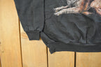 Vintage 1990s Native American Wolf Crewneck Men's Medium
