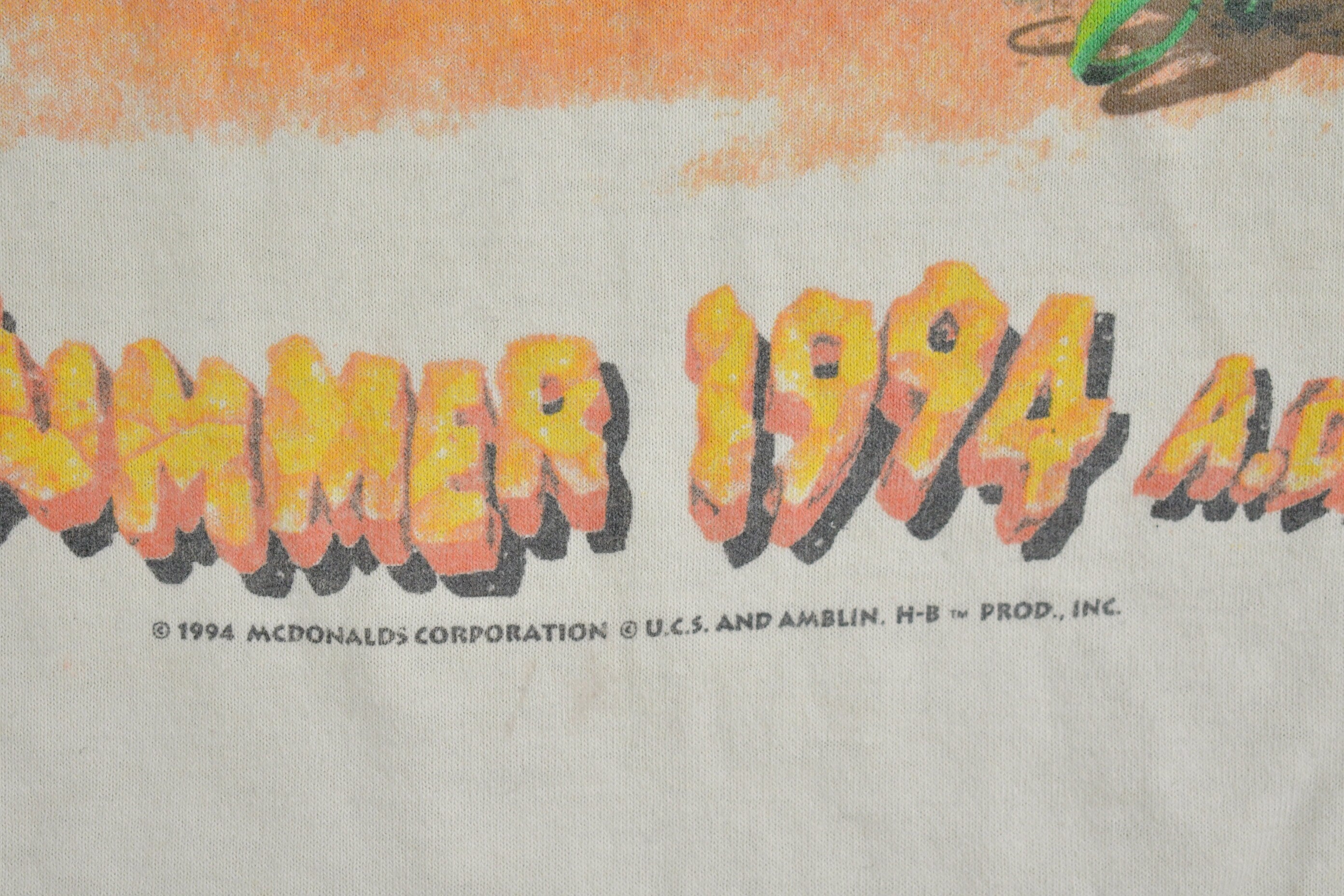 Vintage 1994 The Flintstones McDonalds T-Shirt