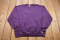 Vintage 1990s Russell Athletics Blank Purple Crewneck Sweatshirt