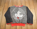 Vintage 1990s Mickey Mouse Plush Pillow Reversable Disney Crewneck