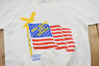 Vintage 1991 God Bless Our Troops Raglan Sleeve Crewneck Sweatshirt
