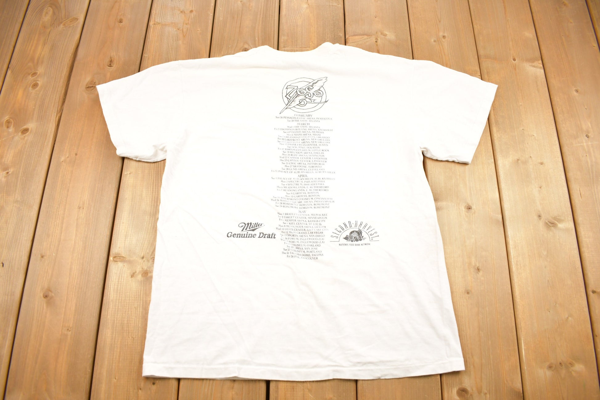 Vintage 1995 Jimmy Page Robert Plant Zoo World Tour Band T-shirt