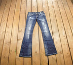 Vintage Y2K Miss Me Bedazzled Low Rise Jeans Size 26x31