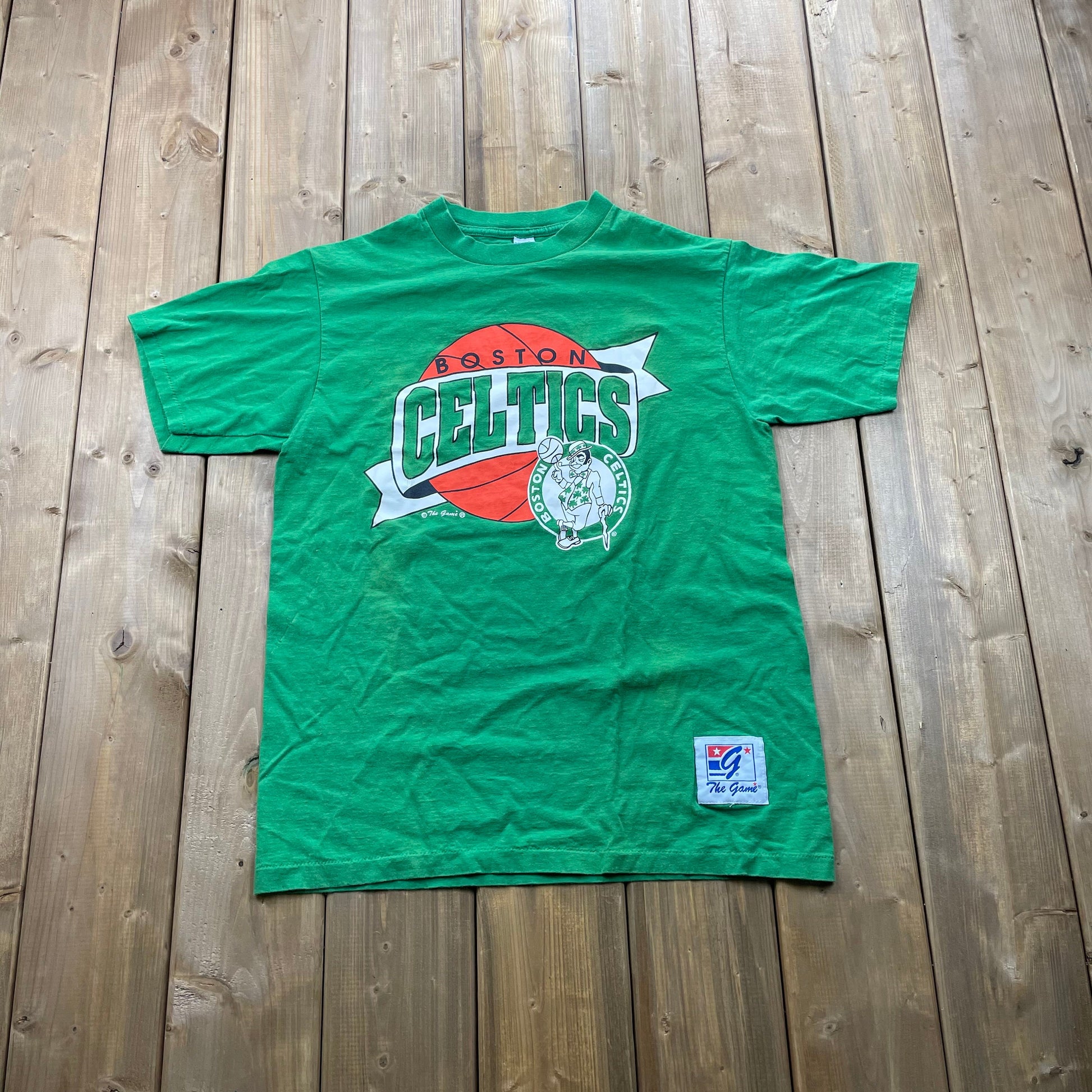 Vintage 1990s Boston Celtics The Game T-Shirt / Made In USA / Single Stitch / NBA / 90s Streetwear / Athleisure / Sportswear