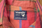 Vintage 1990s Wrangler Plaid Flannel Button Up Shirt