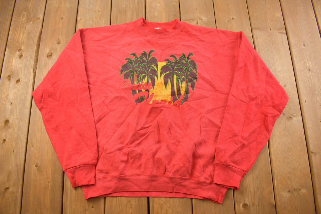 Vintage 1990s Tropical Paradise Crewneck Sweatshirt