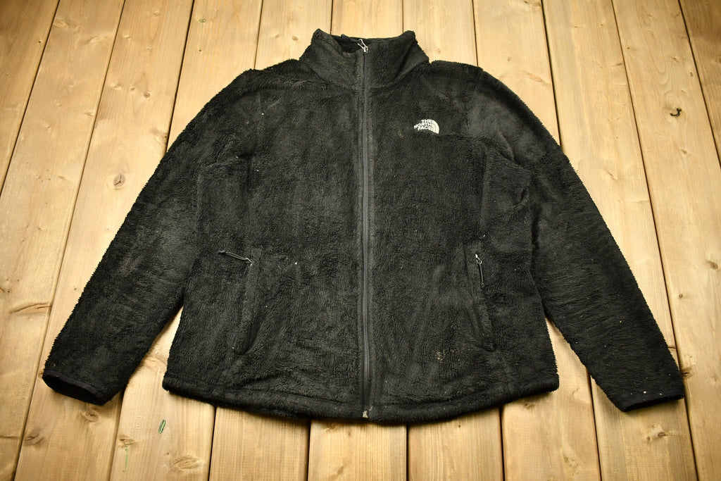 Vintage 1990s The North Face Fleece Full Zip Sweater  Women's  Embroidered  Streetwear  Athleisure  Outdoorsman