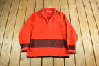 Vintage 1980s Woolrich Wool Henley Sweater Men's Medium