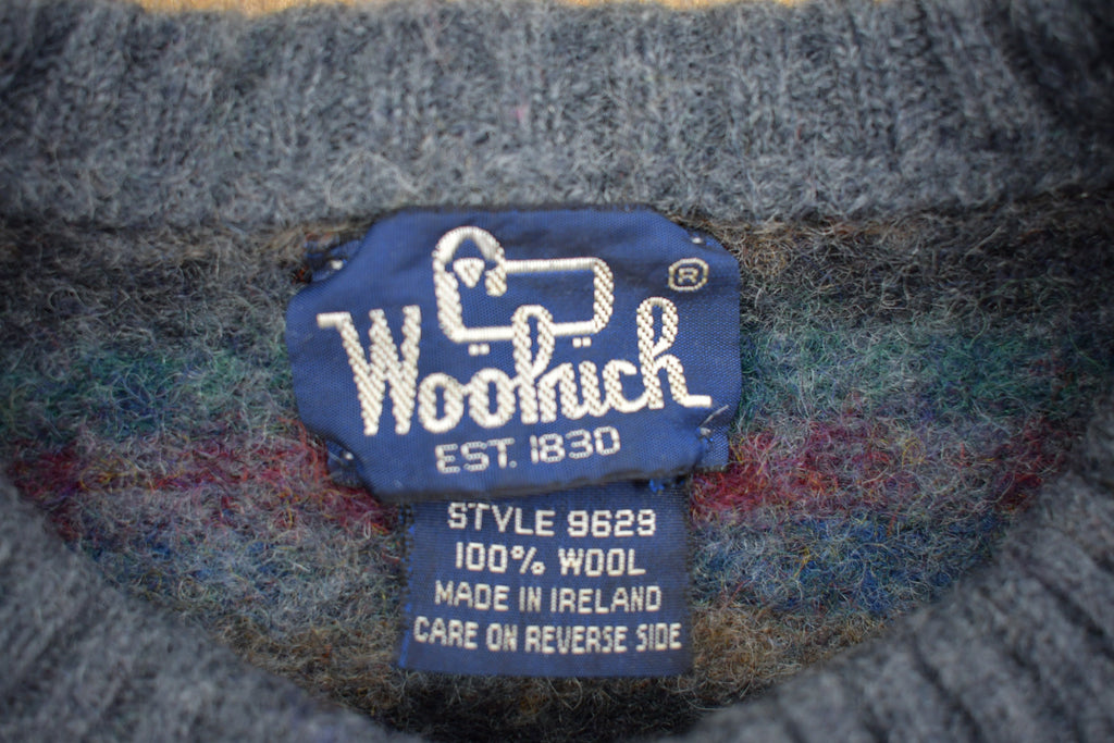 Vintage 1990s Woolrich Made In Ireland Knitted Wool Sweater