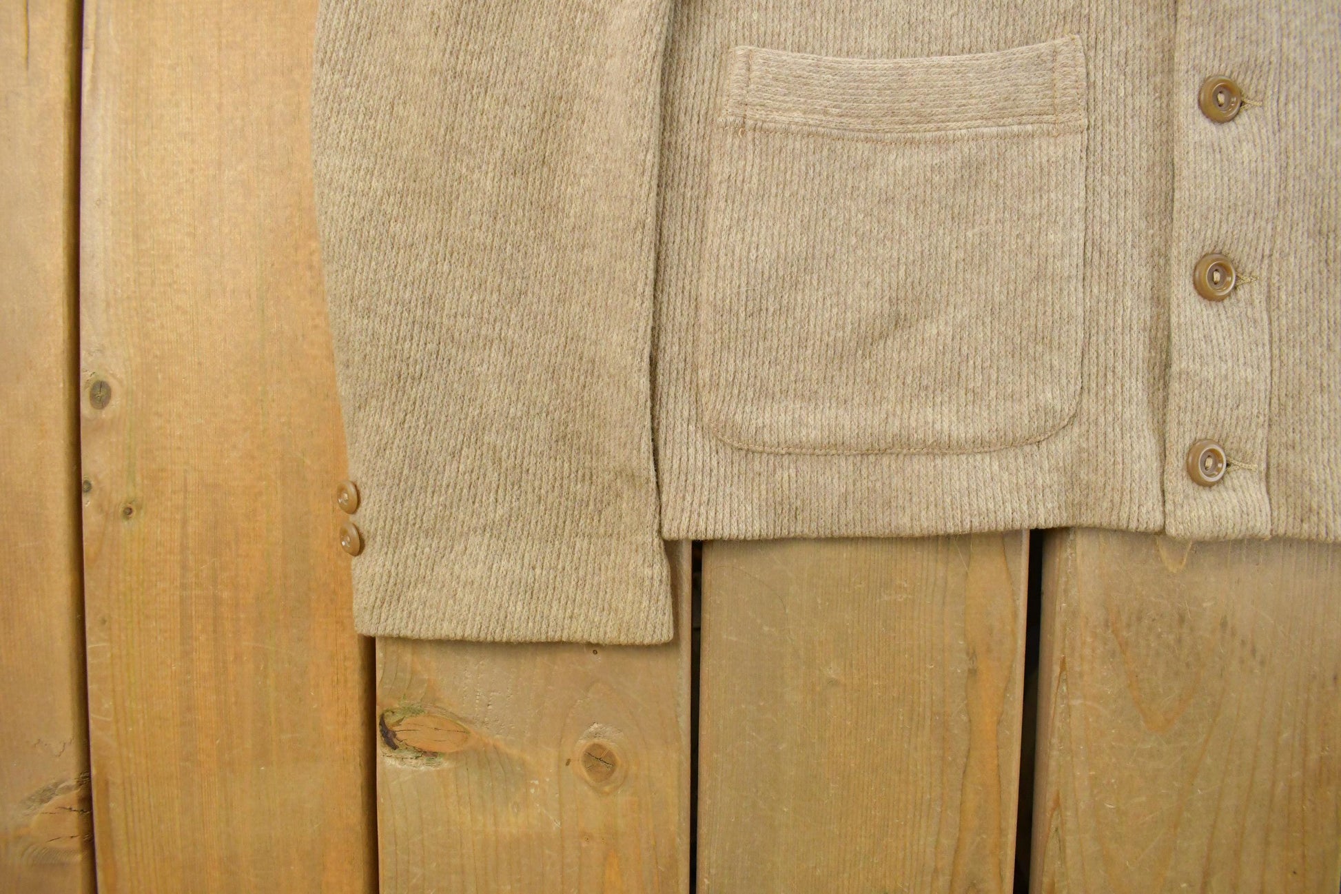 Vintage 1950s Lamb Knit Wool Knit Cardigan Sweater Men's Small