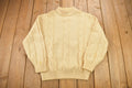 Vintage 1970s Towncraft Penneys Cable Knit Mockneck Sweater