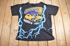 Vintage 1990s American Spirit Graffiti Nights Classic Cars & Lightning Graphic T Shirt