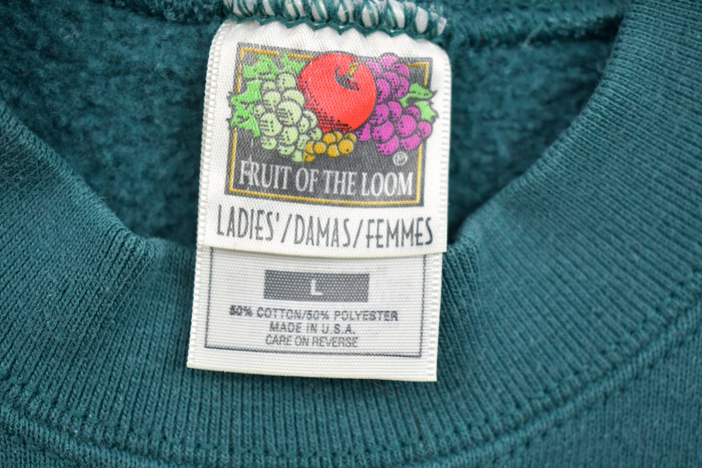 Vintage 1990s Blank Turquoise Crewneck Sweatshirt