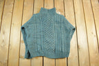 Vintage 1990s LL Bean Wool Henley Knit Sweater Women's S-M