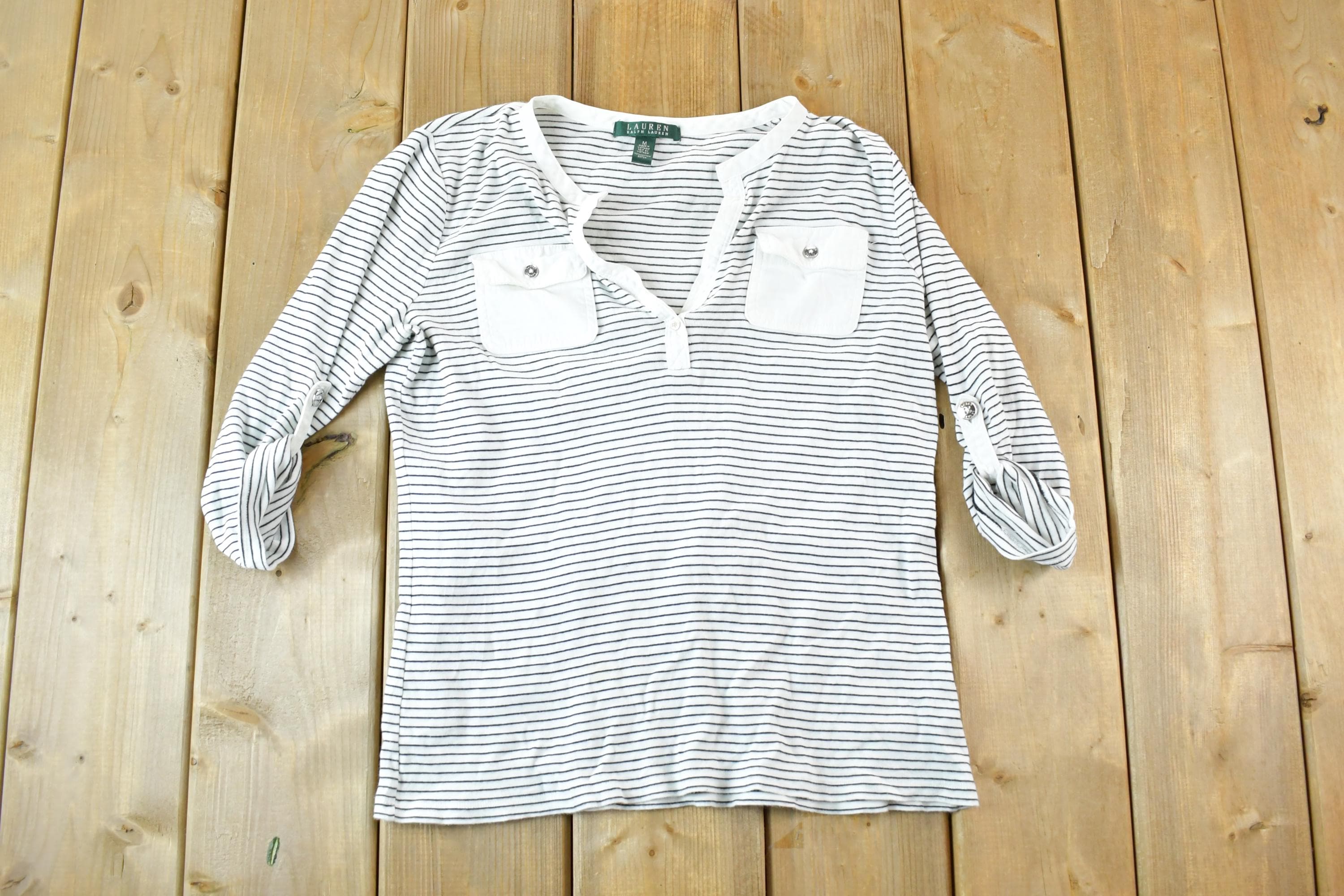 Vintage Y2K Lauren Ralph Lauren Souvenir Boating T-Shirt Women's M