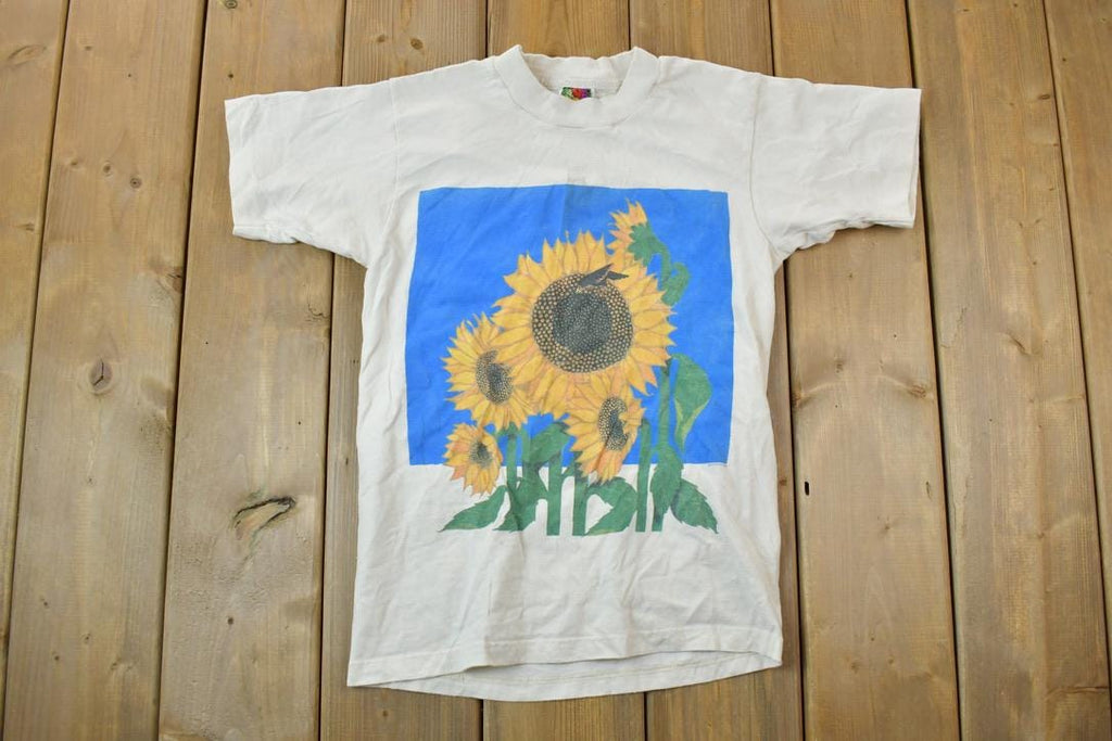 Vintage 1990s Sunflowers Kids Graphic T-Shirt
