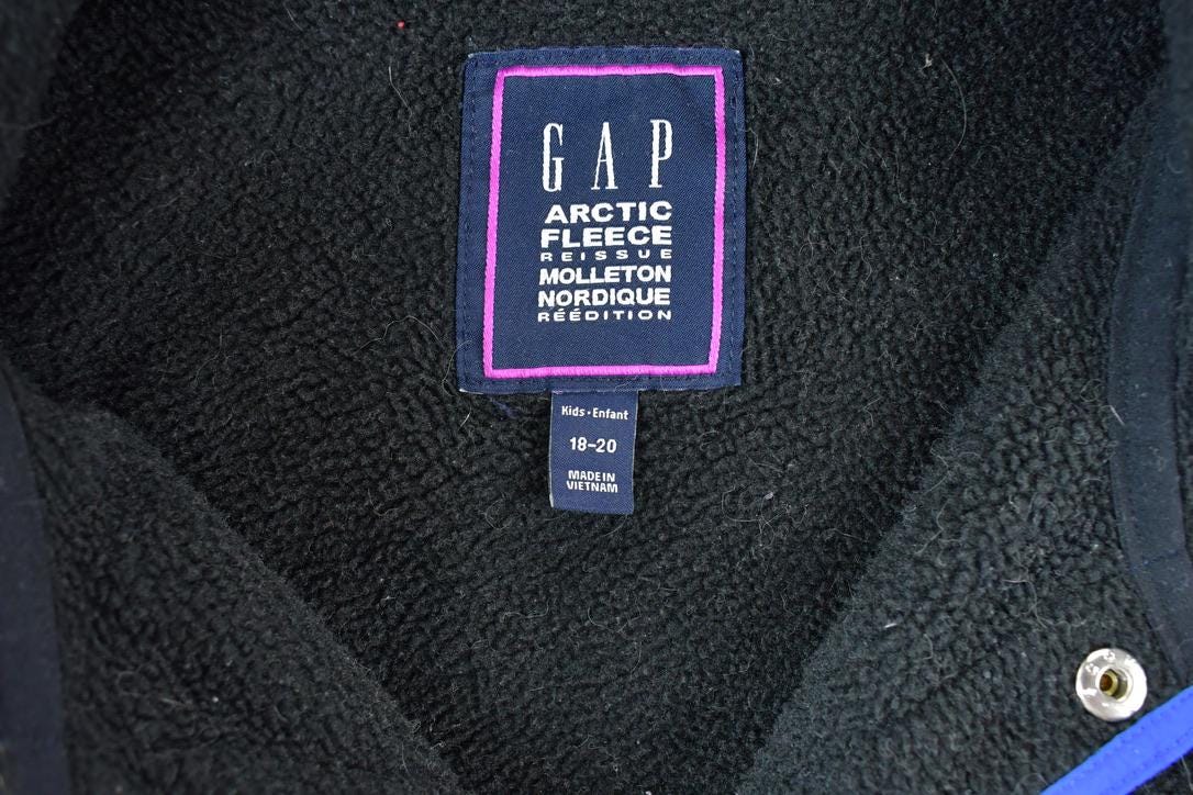 Vintage 1990s Youth Gap Arctic Fleece Sweater