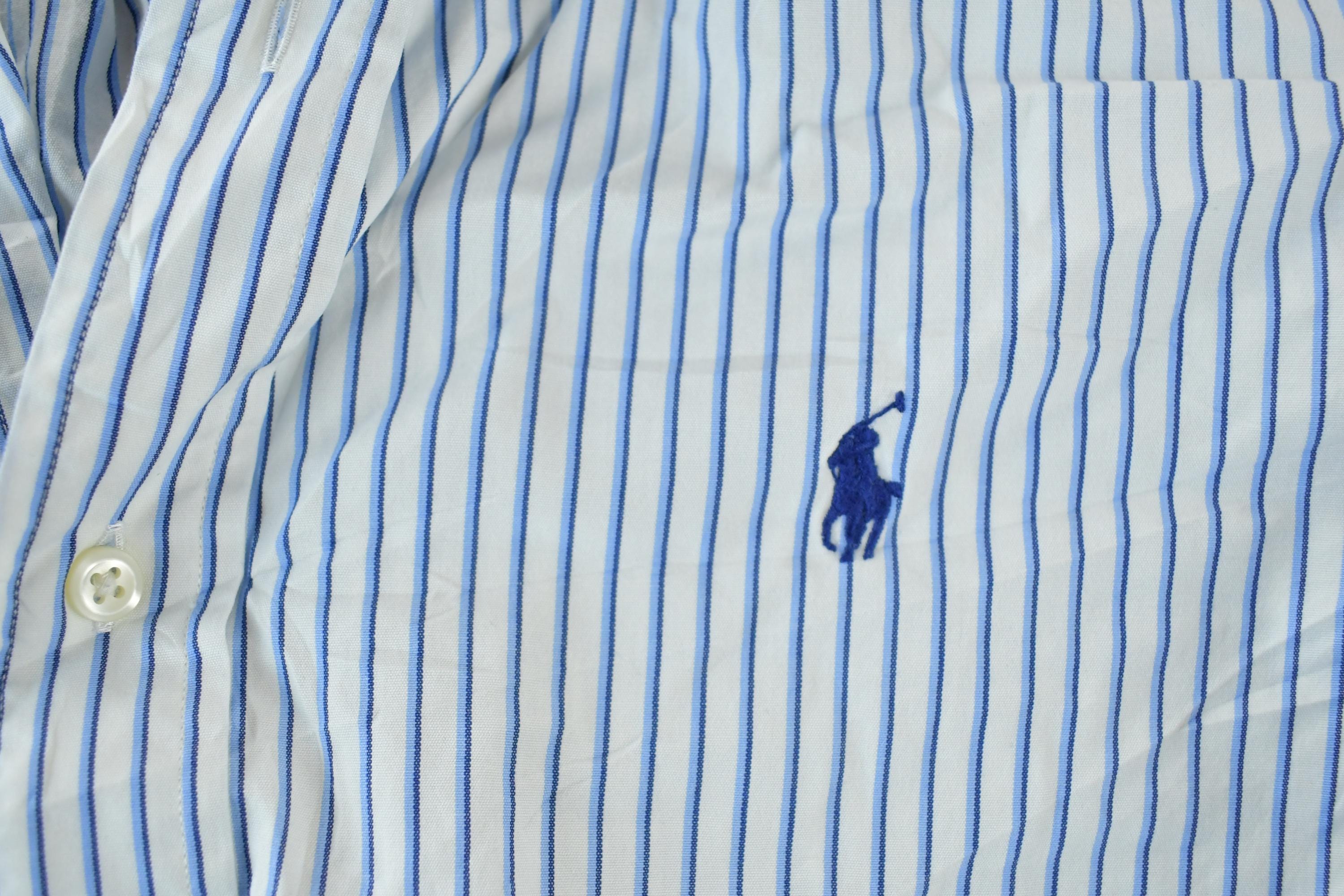 Vintage 90s Polo Striped Button Up Shirt