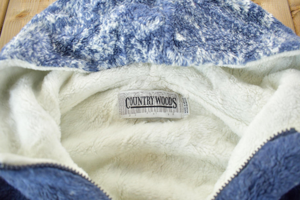 Vintage 1990s Winter Landscape Fleece Sweater
