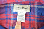 Vintage 1990s Eddie Bauer Plaid Button Up Shirt Mens L