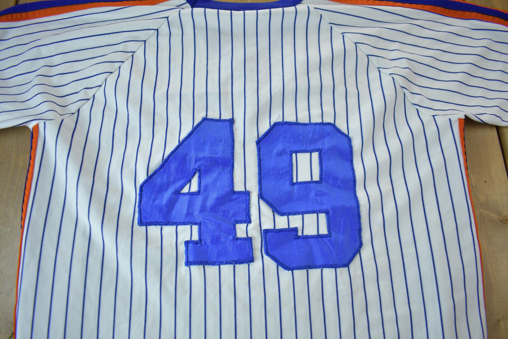 Vintage 1980s KC #49 Pin Stripe Baseball Jersey