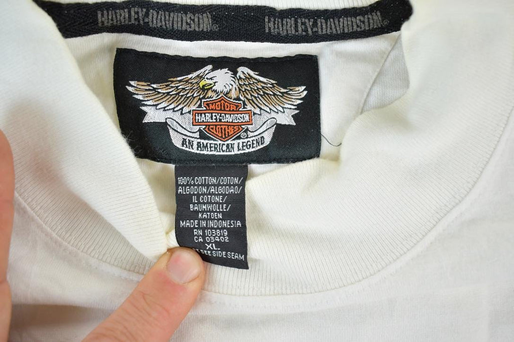 Vintage Y2K Harley Davidson Souvenir Single Stitch Graphic Print T-Shirt Made In USA