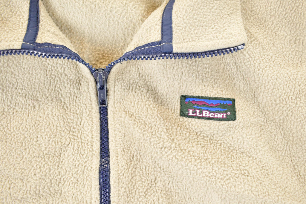 Vintage 1990s LL Bean Fleece Outdoorsman Quarter Zip Sweater Men's M