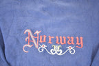 Vintage 1990s Norway Embroidered Crewneck Sweatshirt Men's M