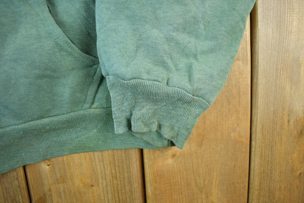 Vintage 1980s McGregor Competitors Thermal Lined Full Zip Blank Hoodie Men's Small  80s Hoodie  Sun Faded  Blank  Heavyweight